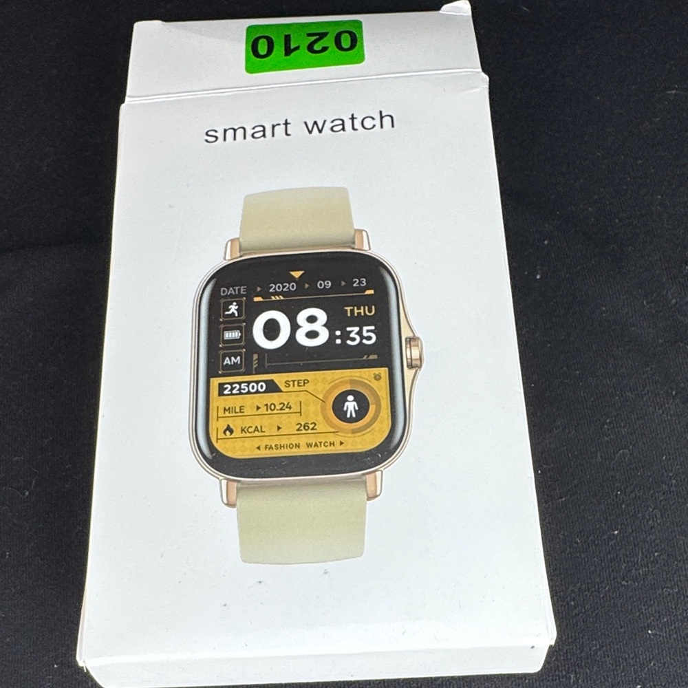 Elegant Black Smartwatch with Black Band